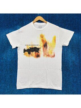 Nine Inch Nails The Downward Spiral Rock White T-Shirt Size Small